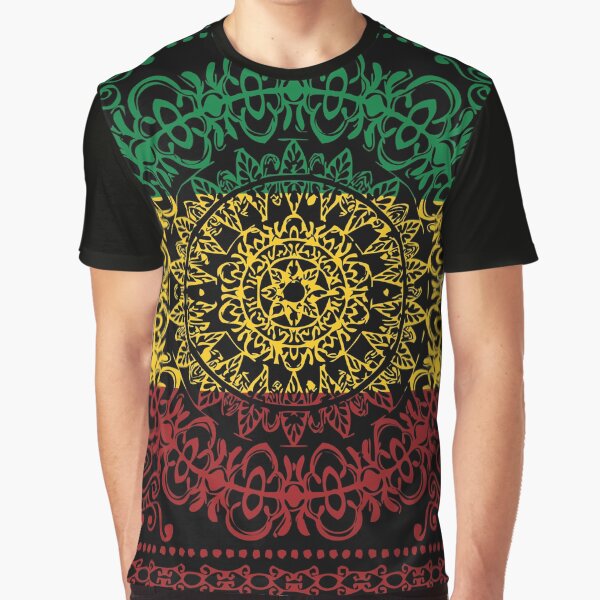 Rasta Paisley Graphic T-Shirt