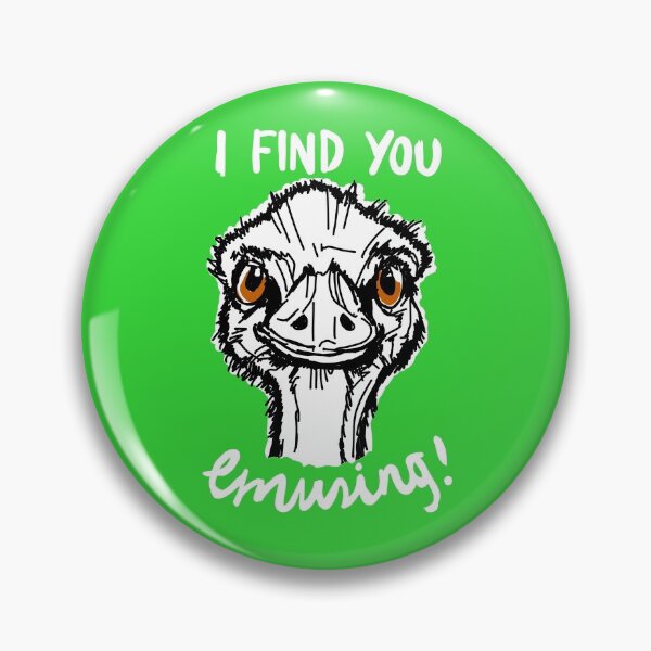Item preview, Funny Australian Emu Pun Quote designed and sold by sketchNkustom.