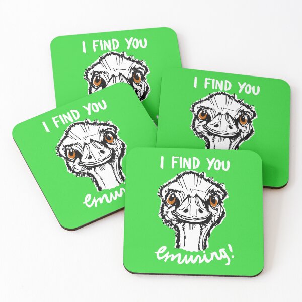 Item preview, Funny Australian Emu Pun Quote designed and sold by sketchNkustom.