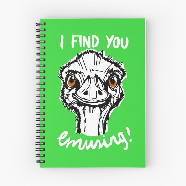 Item preview, Funny Australian Emu Pun Quote designed and sold by sketchNkustom.