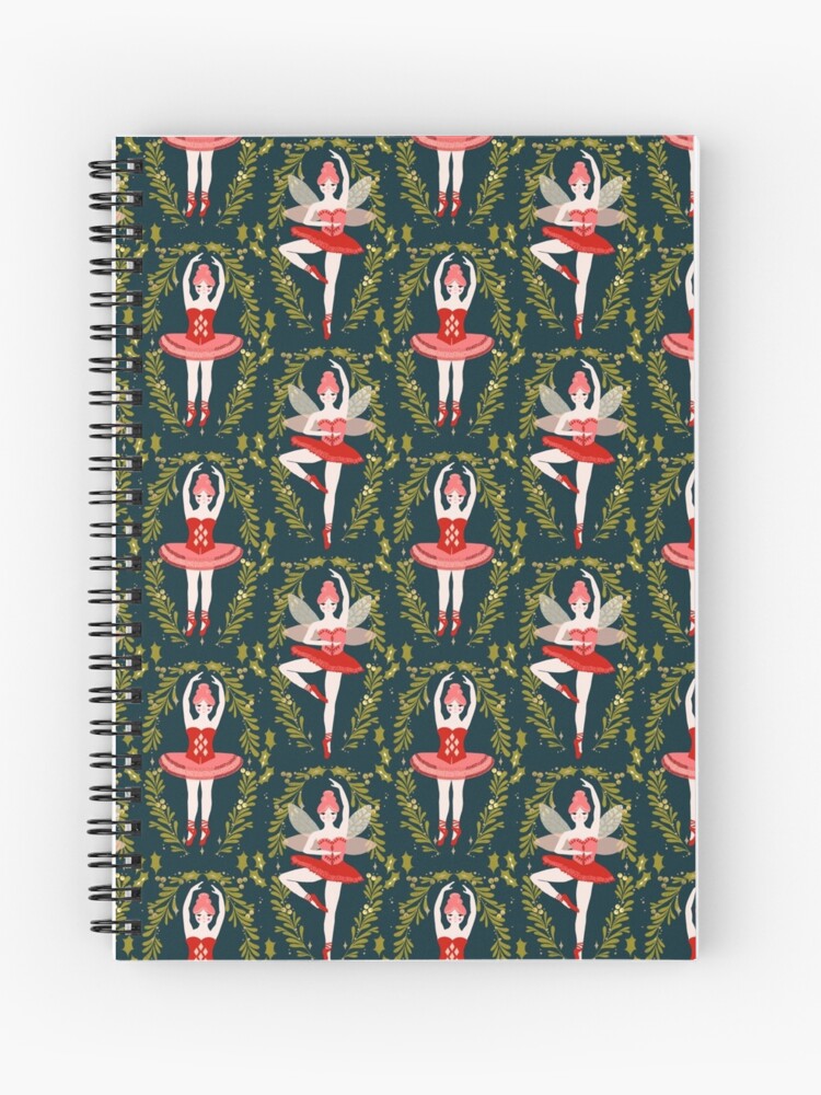 Thumbnail 1 of 3, Spiral Notebook, The Nutcracker - Navy by Andrea Lauren designed and sold by Andrea Lauren.