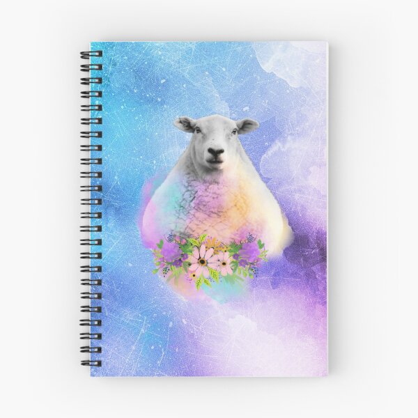 Item preview, Floral Sheep Distressed Watercolour Splash designed and sold by tribbledesign.