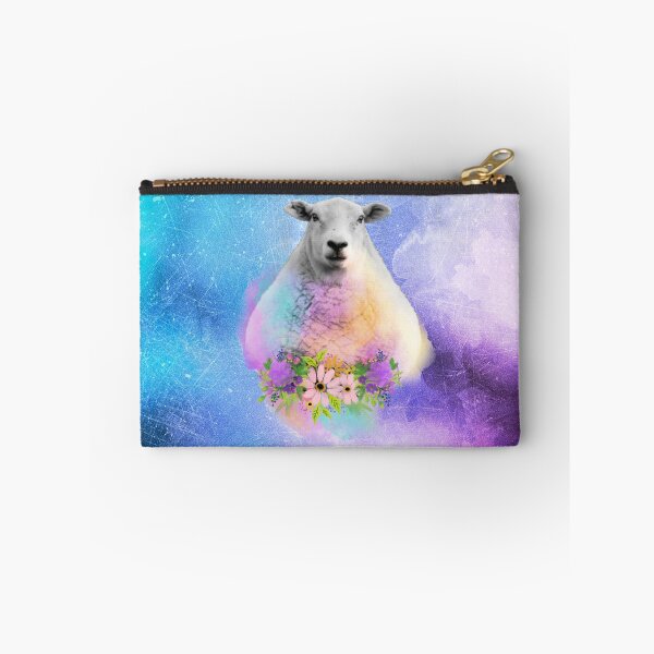 Item preview, Floral Sheep Distressed Watercolour Splash designed and sold by tribbledesign.