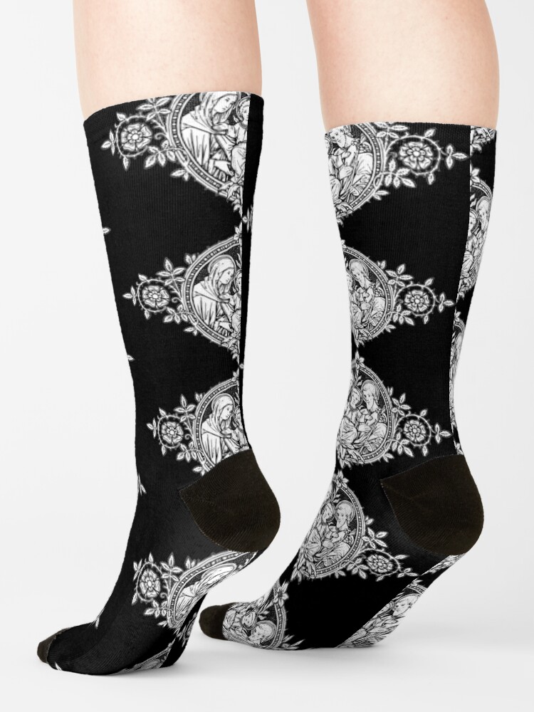 "Vintage Holy Family" Socks by Beltschazar Redbubble