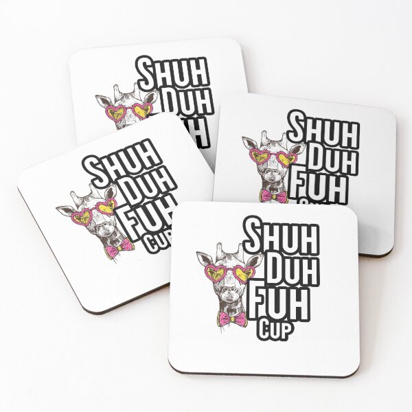 Item preview, Funny Rude Giraffe Sarcastic Humor Gifts Shu Duh Fuh Cup Funny Giraffe Sticker designed and sold by Akmloza.