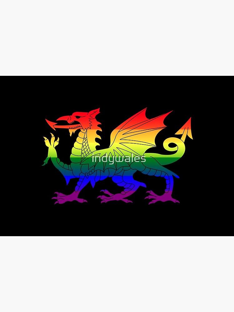 Wales Pride Flag, Baner Balchder Cymru, Welsh, Cymraeg by indywales