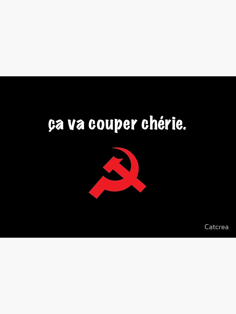 Ca Va Couper Cherie Citation La Cite De La Peur Mask By Catcrea Redbubble