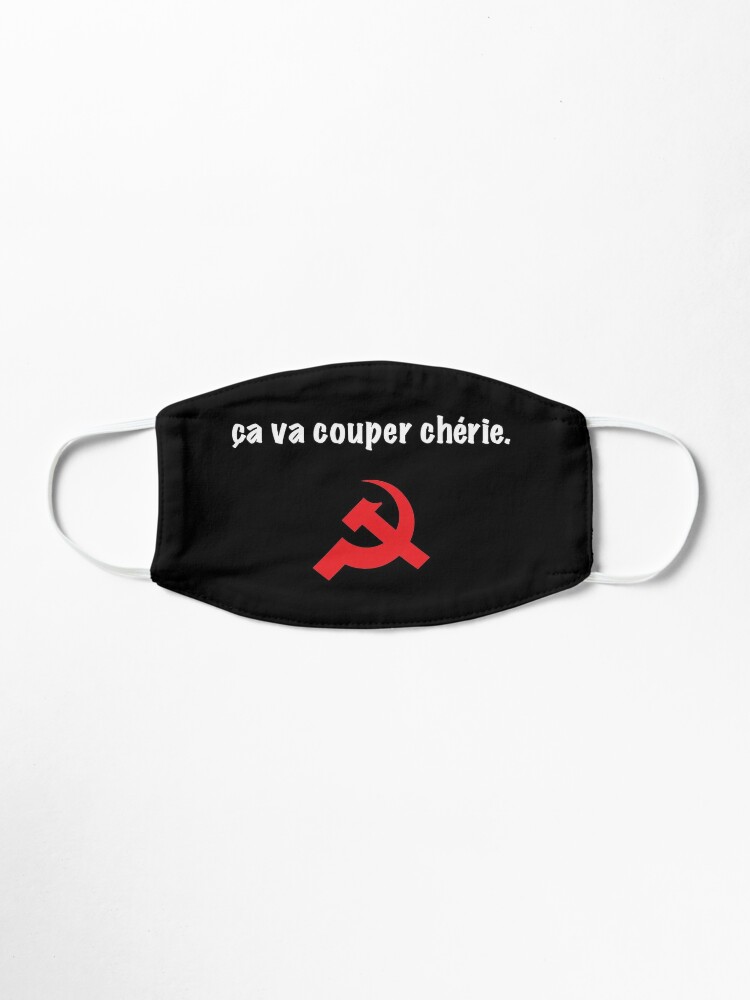 Ca Va Couper Cherie Citation La Cite De La Peur Mask By Catcrea Redbubble