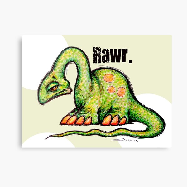 Dino Rawr Canvas Print
