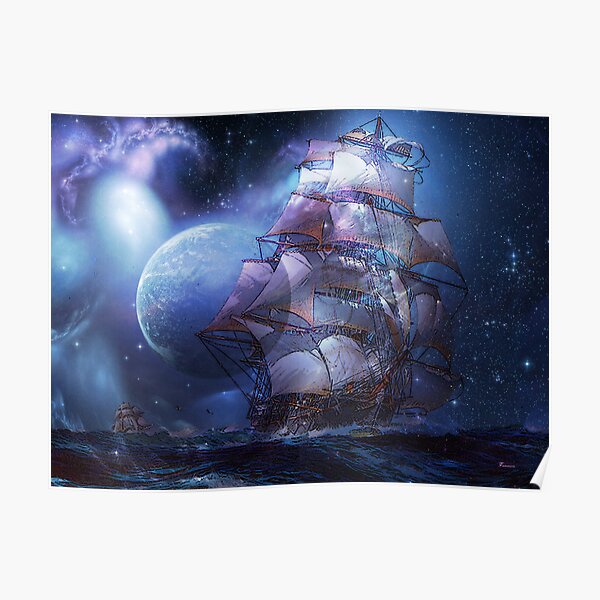 MOONLIT SAIL Poster