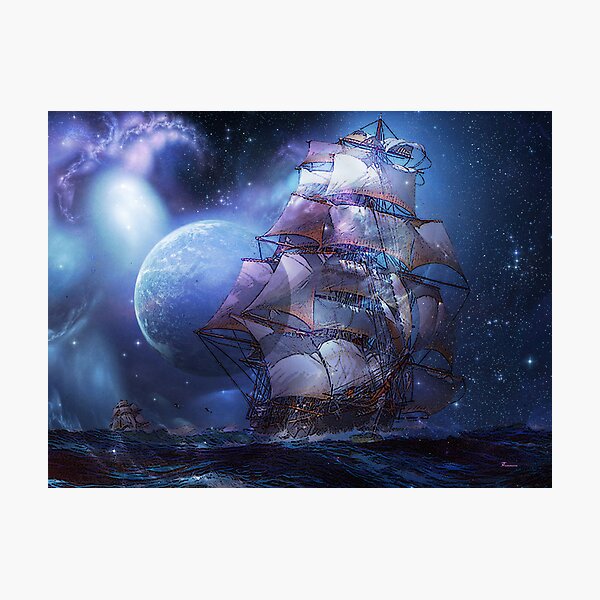 MOONLIT SAIL Photographic Print