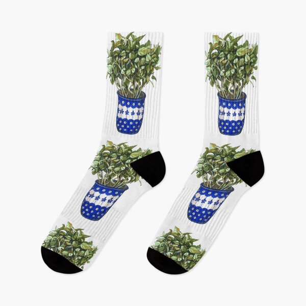 Item preview, Green basil plant in a mug designed and sold by stasia-ch.