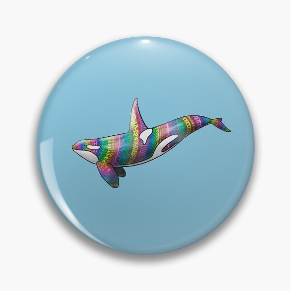 Artikelvorschau, Regenbogen Orca entworfen und verkauft von Tabi Cashmore.