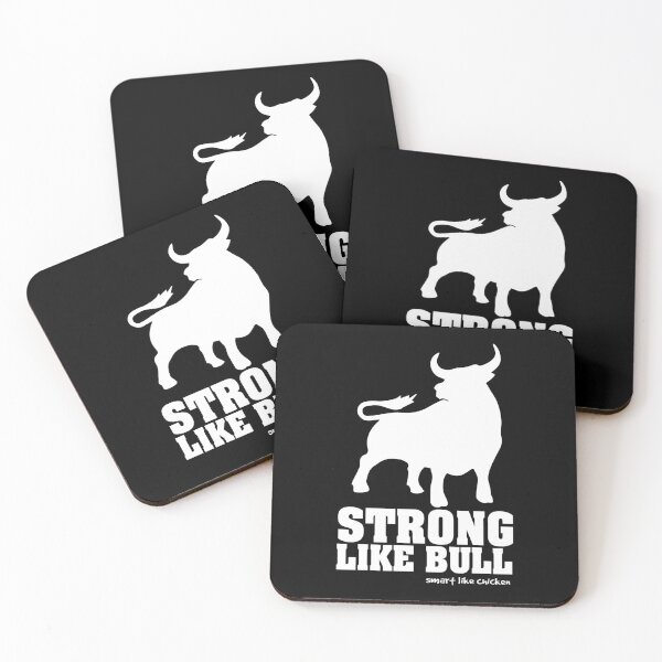 Item preview, strong like bull - smart like chicken designed and sold by buchananmab.