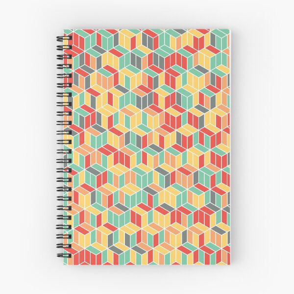 Item preview, Retro Style Cube Geometric Pattern designed and sold by FakeMirror.