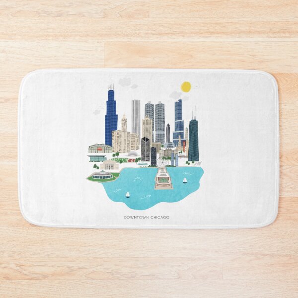 Item preview, Downtown Chicago Illustration  designed and sold by Lindseykayco.