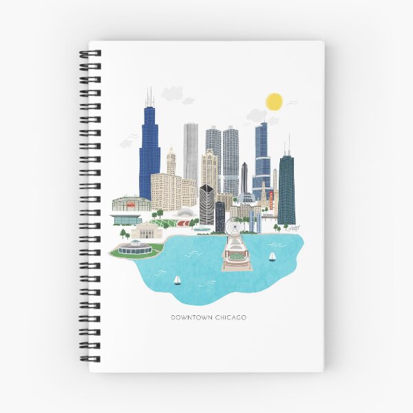 Item preview, Downtown Chicago Illustration  designed and sold by Lindseykayco.