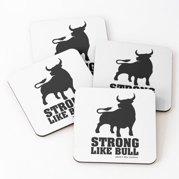 Item preview, strong like bull - smart like chicken - for light items designed and sold by buchananmab.