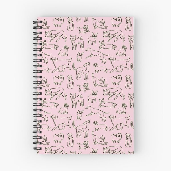 Aperçu de l'œuvre Dogs Pink créée et vendue par AnaAnaDesign.