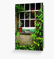 3 little dickie birds sitting on a ..... Greeting Card