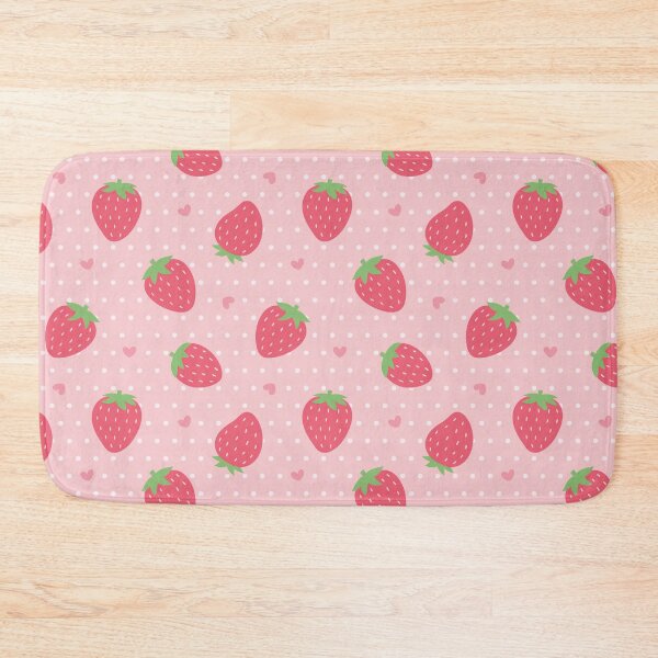 Item preview, Cute Strawberry and Hearts Pattern designed and sold by rustydoodle.
