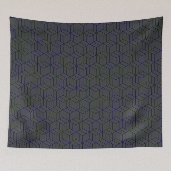 Item preview, Gradient Neon Cube Geometric Pattern designed and sold by FakeMirror.