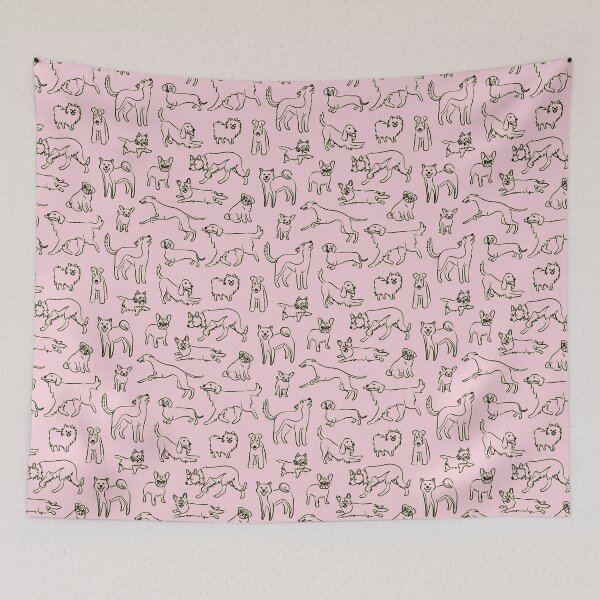 Item preview, Perros rosa designed and sold by AnaAnaDesign.