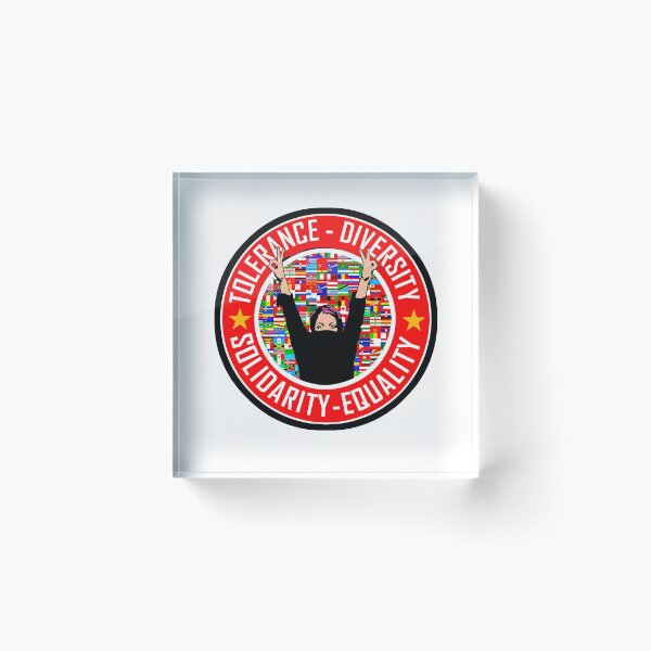 Item preview, TOLERANCE - DIVERSITY - SOLIDARITY - EQUALITY  designed and sold by sociographix.