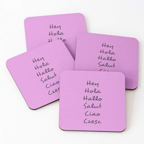 Item preview, Hey in European languages- purple designed and sold by Matthew554a.