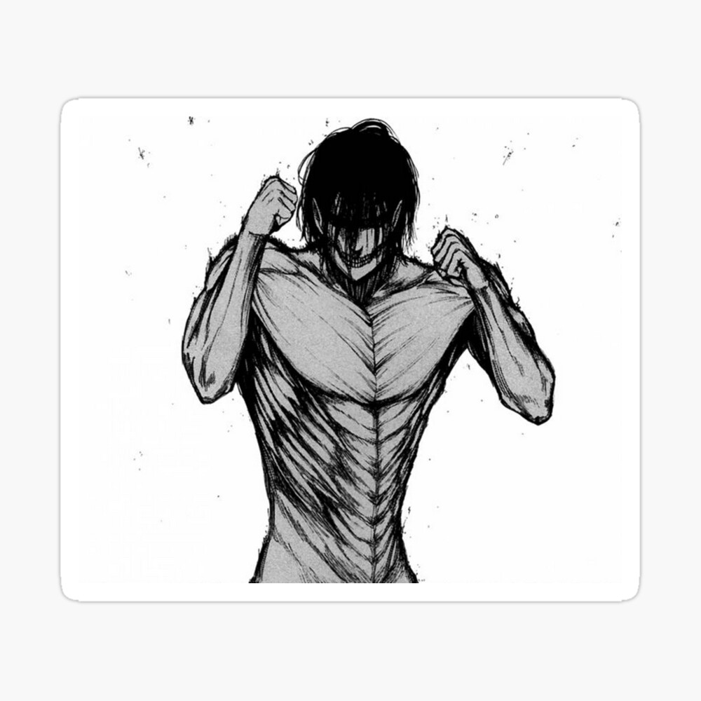 Titan Eren Attack On Titan Poster By Invinciblemoon Redbubble