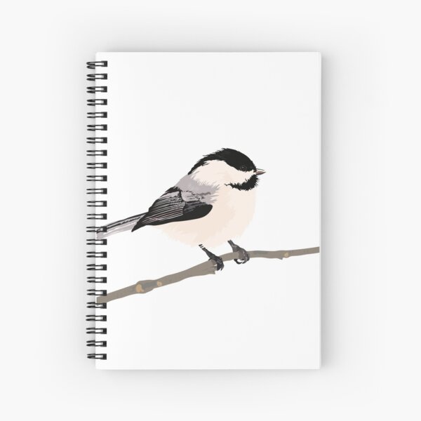 Black-capped Chickadee Spiral Notebook