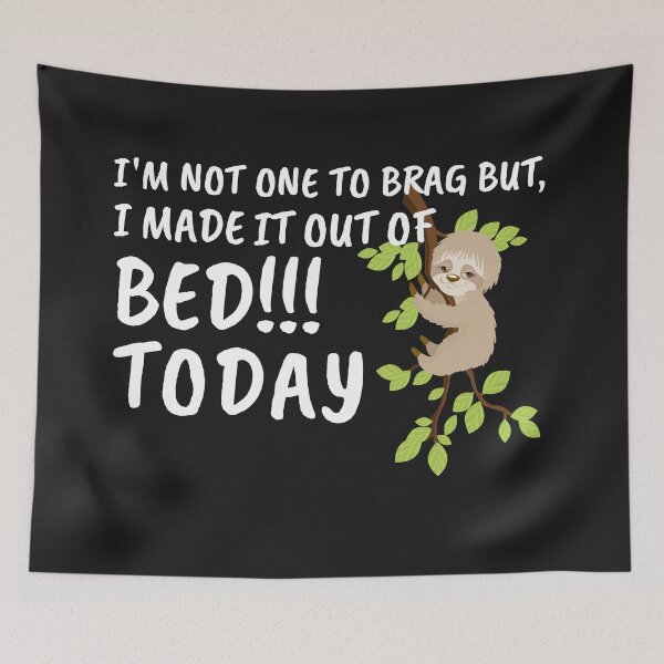 Item preview, Narcolepsy Sloth Narcoleptic Awareness Got Out of Bed Today designed and sold by KatesFunnyArt.
