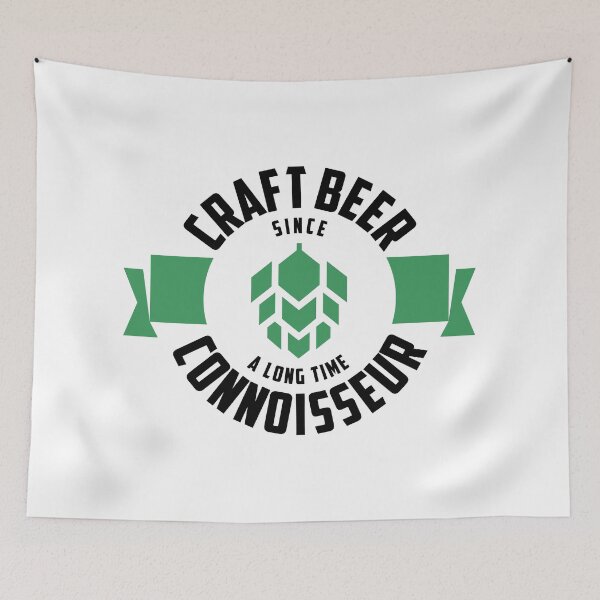 Item preview, Craft Beer Connoisseur with green modern hops designed and sold by Byfab.