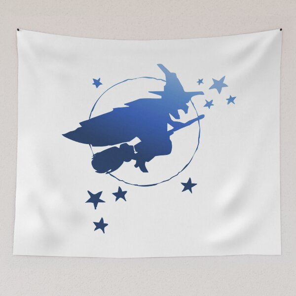 Item preview, Witch Silhouette Blue designed and sold by Batts Clay.