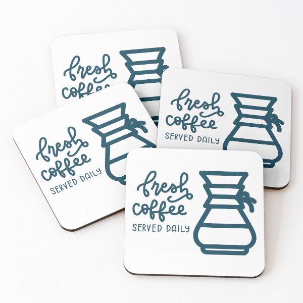 Item preview, Fresh Coffee Served Daily Pour Over Illustration designed and sold by erinjwatsonart.