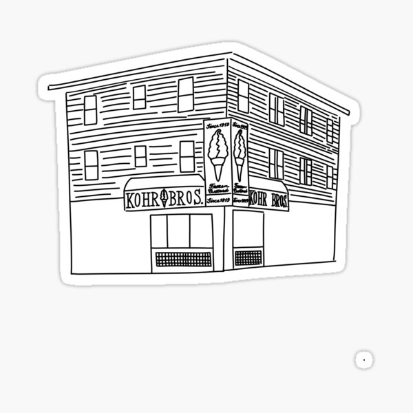 Artikel-Vorschau von  ein gefrorener Puddingladen auf der Promenade von Rehoboth Beach., designt und verkauft von gracie-doodles.