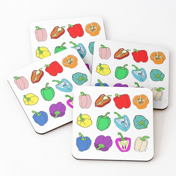 Item preview, Rainbow Bell Peppers Paprika designed and sold by NOTSNIW ART.