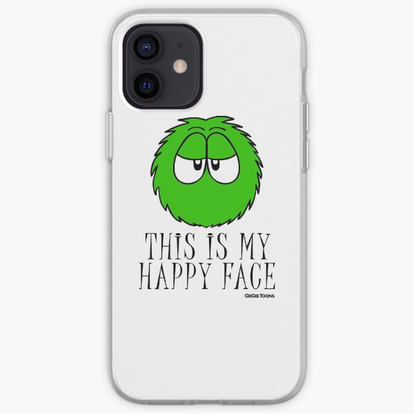 This is My Happy Face - Fluffball iPhone Soft Case