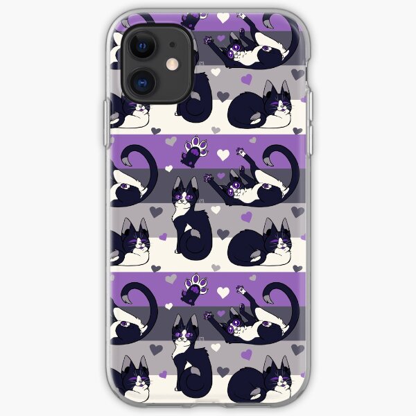 Queer Kitties - Asexual iPhone Soft Case