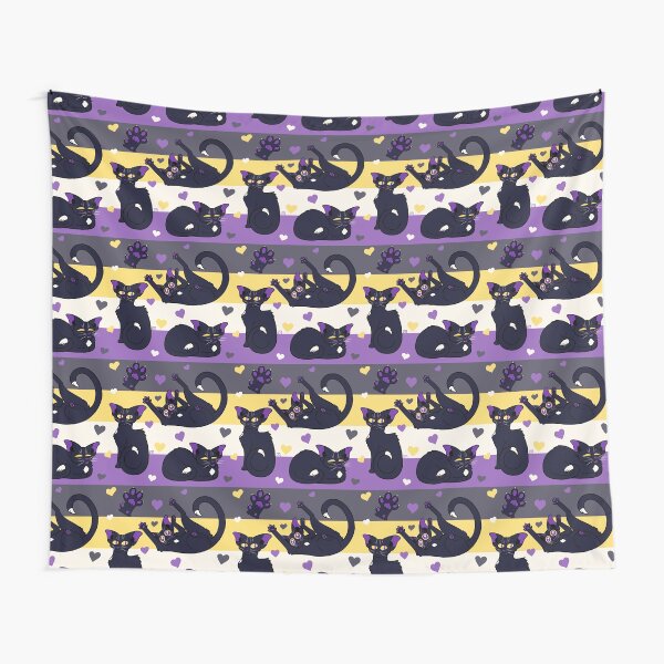 Queer Kitties - Non Binary Tapestry