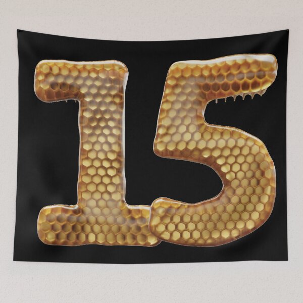 Item preview, 15 Number 3d Honey Numbers Font designed and sold by HelloFromAja.
