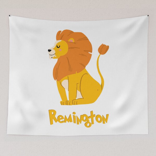 Item preview, Remington Lion Baby Boy Wild Animal Name designed and sold by HelloFromAja.