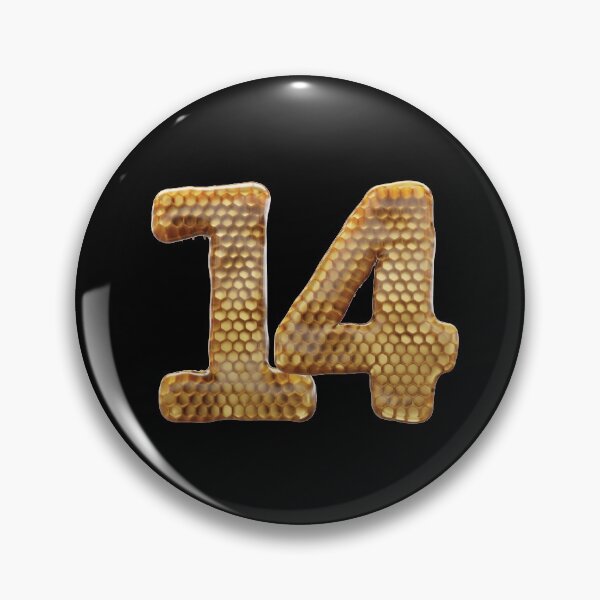 Item preview, 14 Number 3d Honey Numbers Font designed and sold by HelloFromAja.