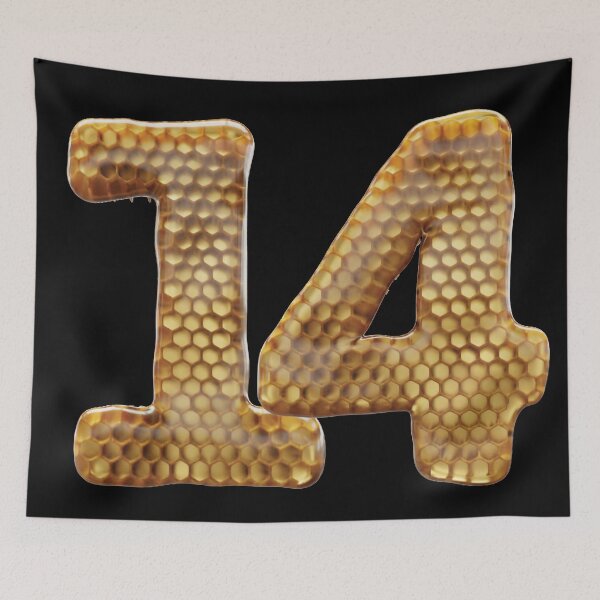 Item preview, Fuente 14 Number 3d Honey Numbers designed and sold by HelloFromAja.