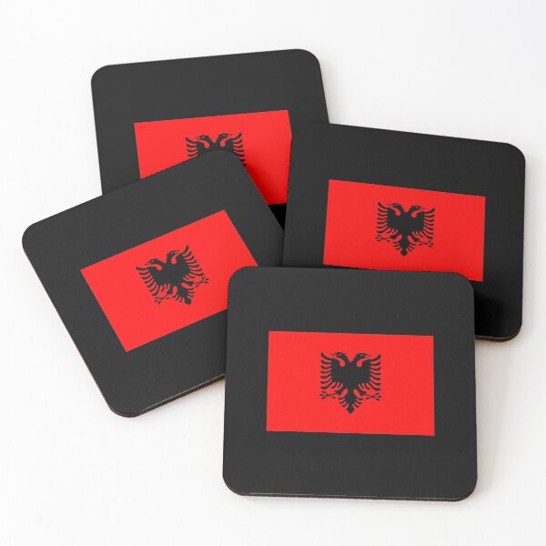 Item preview, Albania Albanian flag flag double-headed Tirana designed and sold by GeogDesigns.