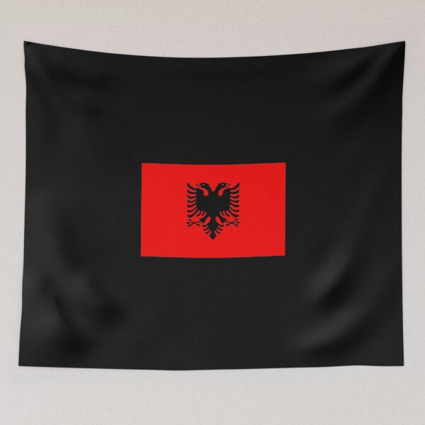 Item preview, Albania Albanian flag flag double-headed Tirana designed and sold by GeogDesigns.
