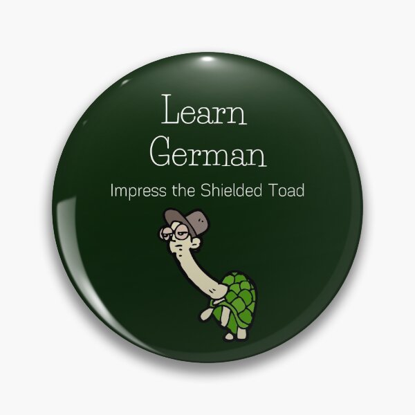 Item preview, Learn German Impress the Shielded Toad Funny Turtle Schildkröte designed and sold by Time4German.