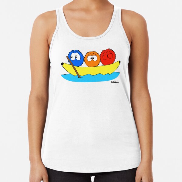 Summer Fluffin' - Banana Boat Racerback Tank Top