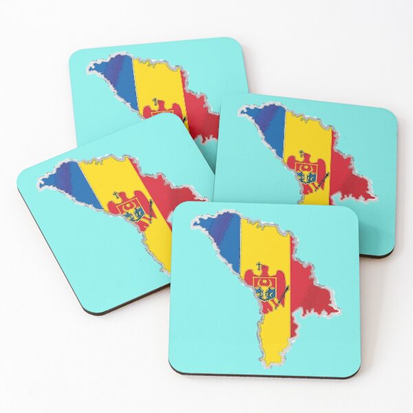 Item preview, Moldova Map with Moldovan Flag designed and sold by Havocgirl.