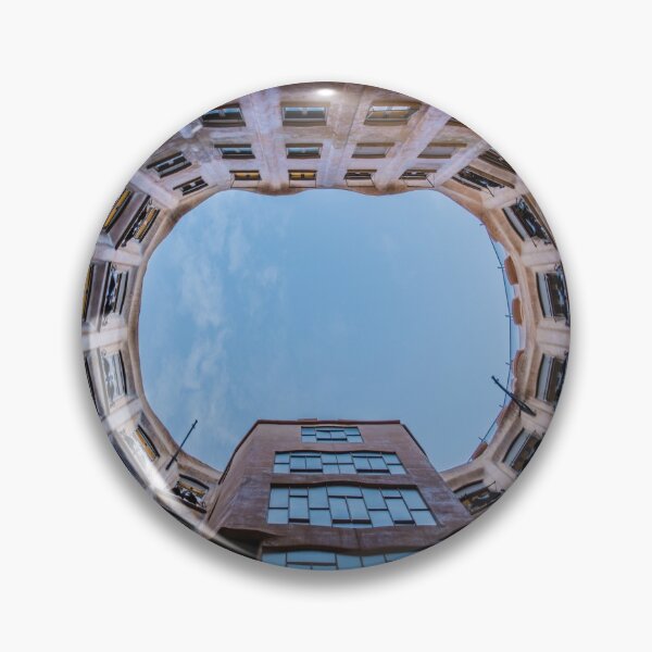 Item preview, inside gaudi's Casa Mila patio looking up organic architecture barcelona inner courtyard atrium designed and sold by am-mantilla2156.
